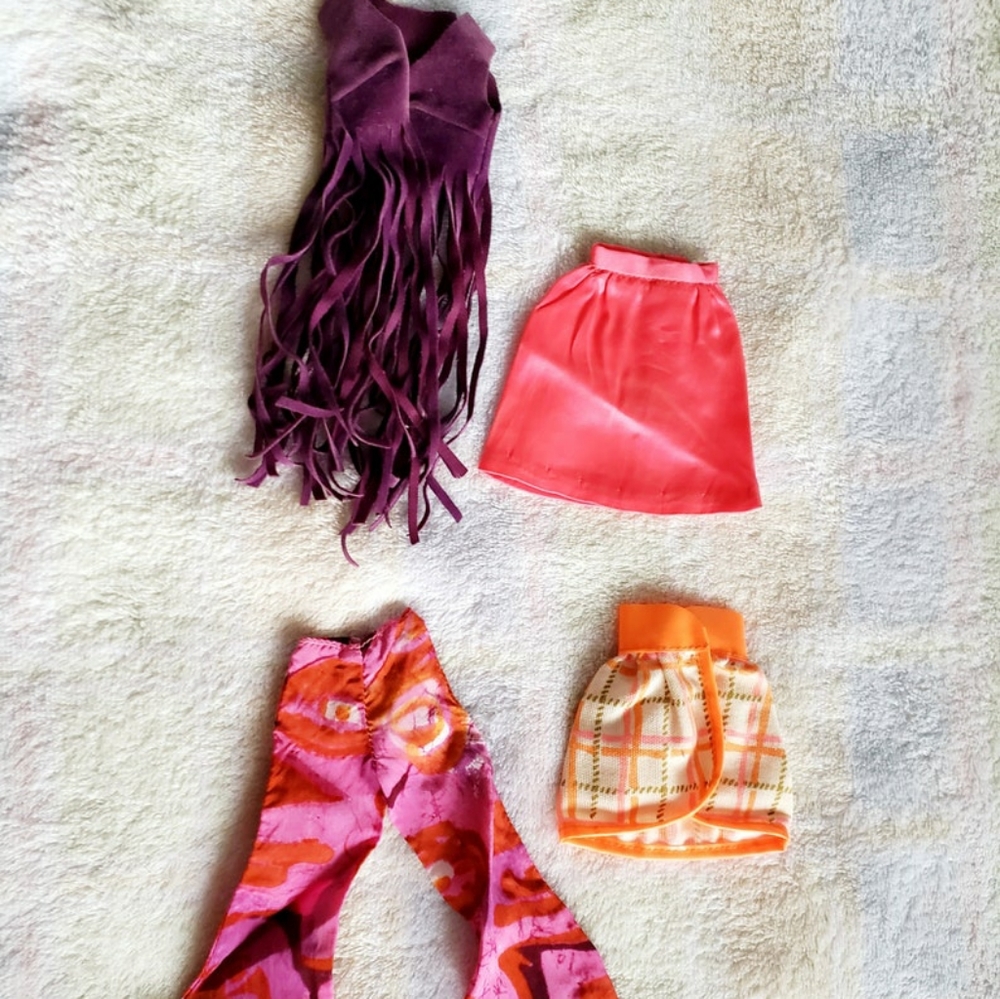 Lot of Mod Era Mattel Barbie Clothes Items